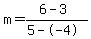 m=%286-3%29%2F%285--4%29
