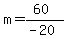 m=%2860%29%2F%28-20%29