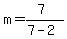 m=%287%29%2F%287-2%29
