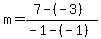 m=%287-%28-3%29%29%2F%28-1-%28-1%29%29