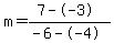 m=%287--3%29%2F%28-6--4%29