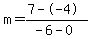 m=%287--4%29%2F%28-6-0%29