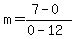 m=%287-0%29%2F%280-12%29
