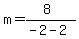 m=%288%29%2F%28-2-2%29