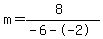 m=%288%29%2F%28-6--2%29