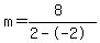 m=%288%29%2F%282--2%29