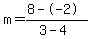 m=%288--2%29%2F%283-4%29