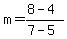 m=%288-4%29%2F%287-5%29
