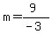 m=%289%29%2F%28-3%29