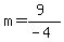 m=%289%29%2F%28-4%29