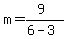 m=%289%29%2F%286-3%29