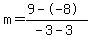 m=%289--8%29%2F%28-3-3%29