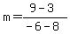 m=%289-3%29%2F%28-6-8%29