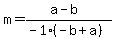m=%28a-b%29%2F%28-1%28-b%2Ba%29%29