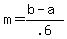 m=%28b-a%29%2F.6