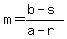 m=%28b-s%29%2F%28a-r%29