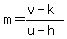 m=%28v-k%29%2F%28u-h%29