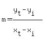 m=%28y%5Bt%5D-y%5Bi%5D%29%2F%28x%5Bt%5D-x%5Bi%5D%29