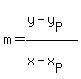 m=%28y-y%5BP%5D%29%2F%28x-x%5BP%5D%29