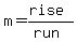 m=+%28rise%29%2F%28run%29
