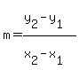m=+%28y%5B2%5D-y%5B1%5D%29%2F%28x%5B2%5D-x%5B1%5D%29+