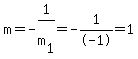 m=+-1%2Fm%5B1%5D=+-1%2F-1=+1