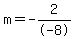 m=+-2%2F-8