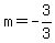 m=+-3%2F3