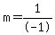 m=+1%2F-1