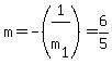 m=-%281%2Fm%5B1%5D%29=6%2F5