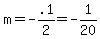 m=-.1%2F2=-1%2F20