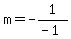 m=-1%2F%28-1%29