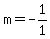 m=-1%2F1