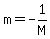 m=-1%2FM