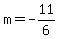 m=-11%2F6