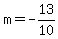 m=-13%2F10