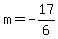 m=-17%2F6