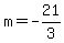 m=-21%2F3