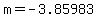 m=-3.85983