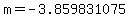m=-3.859831075
