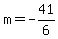 m=-41%2F6