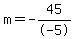 m=-45%2F-5