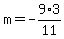 m=-9%2A3%2F11