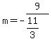 m=-9%2F%2811%2F3%29