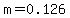 m=0.126