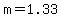 m=1.33