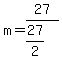 m=27%2F%2827%2F2%29