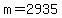 m=2935+