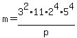 m=3%5E2%2A11%2A2%5E4%2A5%5E4%2Fp