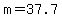 m=37.7